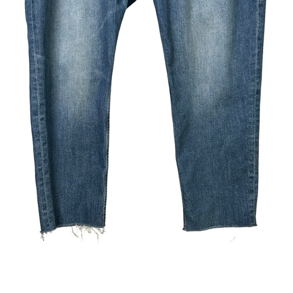 Everlane The Curvy Cheeky Jean Size 35 Women's High Rise Straight Leg Raw Hem - Picture 5 of 16